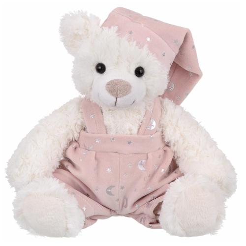 Мягкая игрушка Мишка в розовом ночном колпаке и комбинезоне 20 см Relana RL24057-20 фото 2