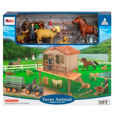 Набор фигурок На ферме Ферма Masai Mara ММ205-047