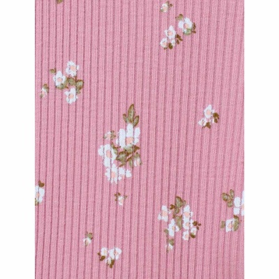 Костюм лапша в цветочек размер 80-86 Mimilav пудровый 5