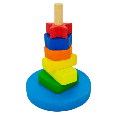 Пирамида Логическая деревянная Наша игрушка БП-00000322 3