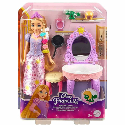 Игровой набор с куклой Макияжный столик Рапунцель Mattel HLX28