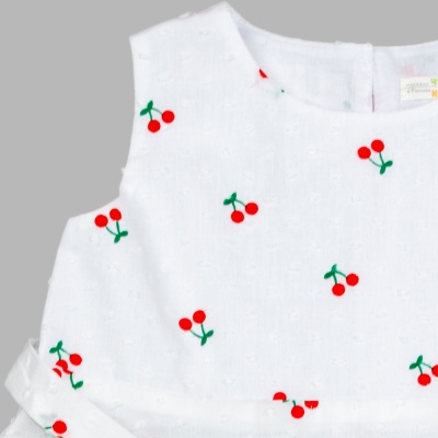 Платье Вишни Чуди Кидс 353625Ц2-2 белый 02 Платье Вишни Чуди Кидс 353625Ц2-2 белый 02