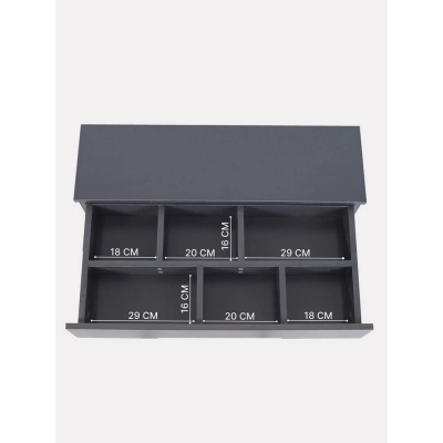 Комод пеленальный с органайзером Rant Indy Pro 800/4 Moon Grey 05