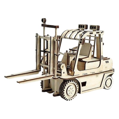 Деревянный 3D конструктор Lemmo ПК-1 Погрузчик 02