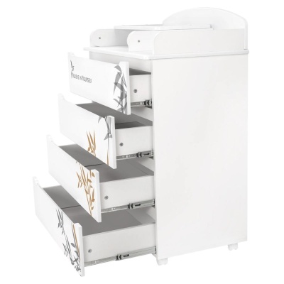 Комод с узким пеленальным столиком Indigo Green Line Бамбук