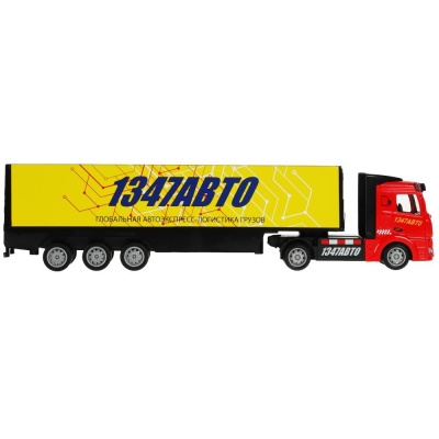 Металлическая машинка Грузовик с фурой Технопарк E950-H65086-R 02