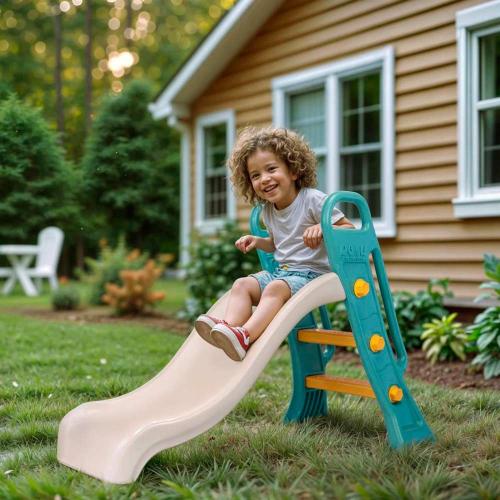 Горка детская Junior Dolu бирюзовая фото 3