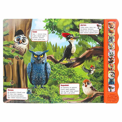 Музыкальная книга Кто живёт в лесу Умка 9785506101420 3