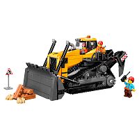 Конструктор Lego City 60466 Желтый бульдозер с фронтальным погрузчиком