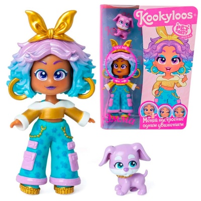 Кукла Emma 11 см и питомец Pets Party Kookyloos KL2404 3