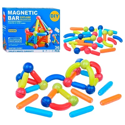 Магнитный конструктор Магнитные фантазии 36 деталей Junfa Toys AYX88-1 01