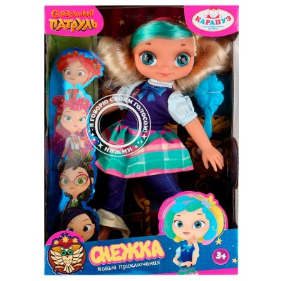 Интерактивная кукла Снежка Сказочный патруль Карапуз ST21-32-S-CAS3-RU