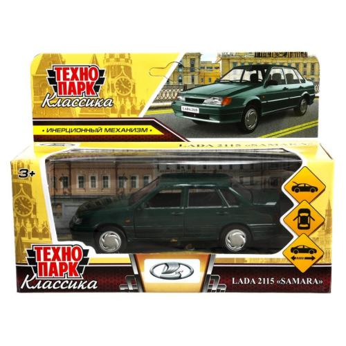 Машинка металлическая Lada-2115 Samara Технопарк 2115-12-GN фото 10