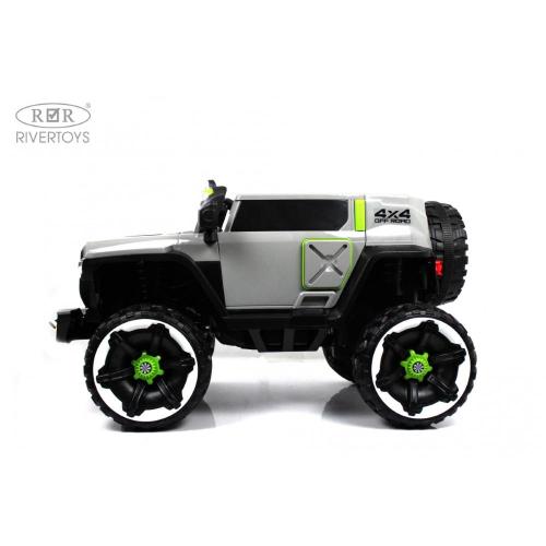 Детский электромобиль RiverToys М222БХ серый фото 10