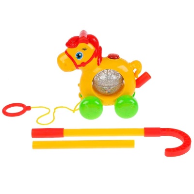 Музыкальная каталка Лошадка Умка HT858-R