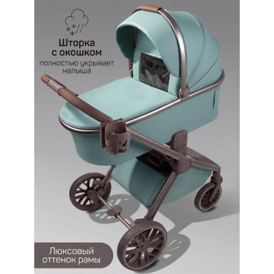 Коляска 2 в 1 Amarobaby Motus Premium Ecco Exclusive лагуна 03