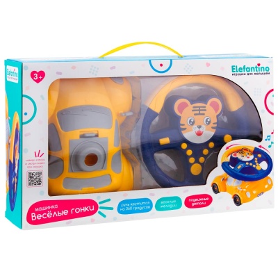 Развивающая игрушка Весёлые гонки со звуком Elefantino IT109526