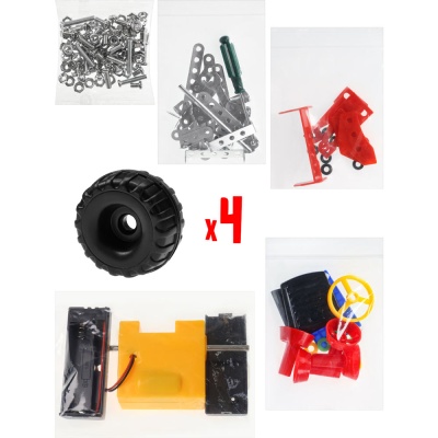 Конструктор металлический Изобретатель № 18 электро Рыжий кот К-8420 2