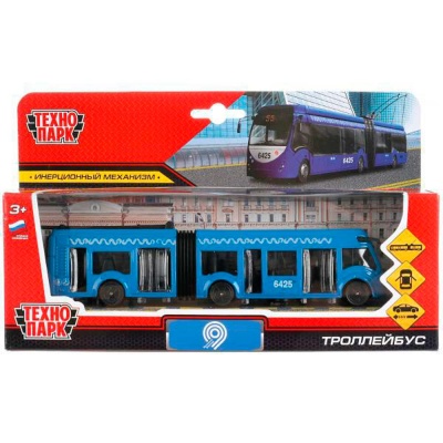 Троллейбус Метрополитен инерционный Технопарк SB-18-11WB(NO IC).20-1 4