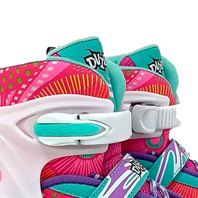 Ролики раздвижные размер 38-41 со светом Dvizhok 141V-669-6 бело фиолетовые 4