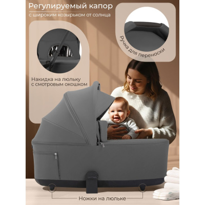 Коляска 2 в 1 Sweet Baby Orso SBL Dark Grey