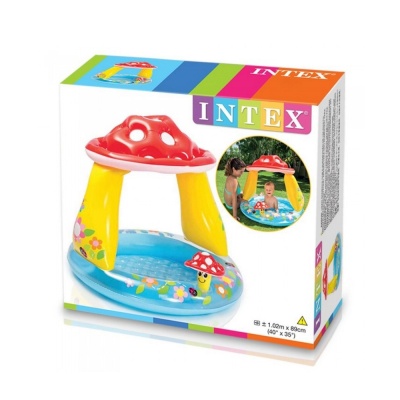 Бассейн надувной с навесом Гриб Мухомор Intex 57114_2