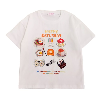 Футболка для девочки Colabear 683903 молочная