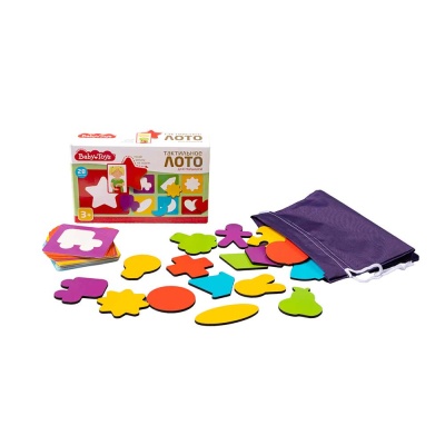 Лото Тактильное для малышей Baby Toys Десятое Королевство 04879