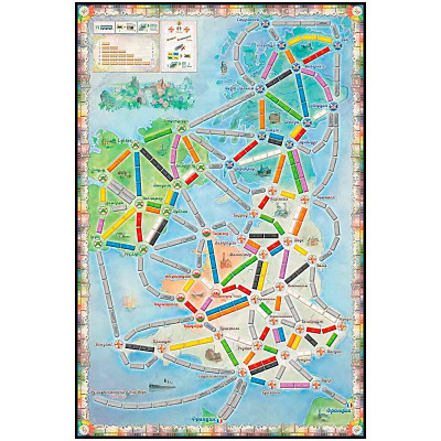 Настольная игра Ticket to Ride Великобритания и Пенсильвания дополнение Hobby World 952052