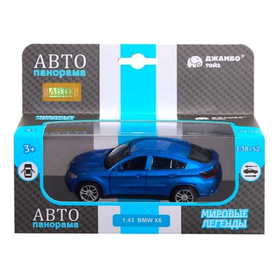 Машинка металлическая BMW X6 Автопанорама JB1251253 5