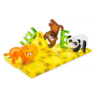 Магнитный конструктор Дикие животные 15 деталей On time 45189 2