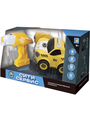 Машинка Такси на радиоуправлении 1toy Сити сервис Т16966