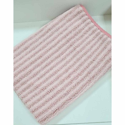 Одеяло-плед Полосатик 80 х 100 см Балуша ш600/9 пыльная роза 2