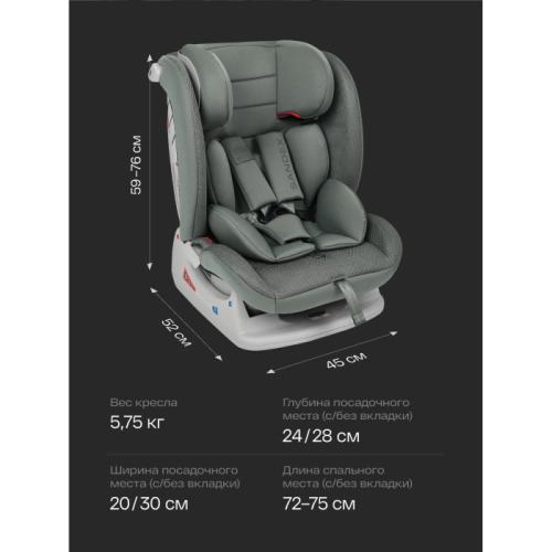Автокресло детское 0+/1/2/3 Sandex black Happy Baby фото 6