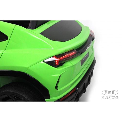 Детский электромобиль Lamborghini Urus RiverToys E777EE зелёный фото 10