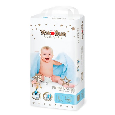Подгузники-трусики YokoSun Premium L 9-14 кг 44 шт 7