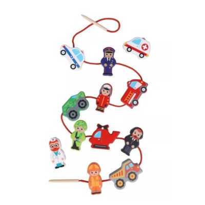 Развивающая игрушка Шнуровка-фигурки Транспорт Mapacha 76858