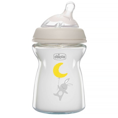 Бутылочка стеклянная 250 мл Natural Feeling Chicco 8058664153466 2