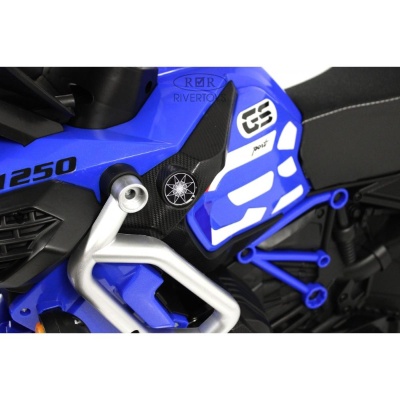 Детский электромотоцикл RiverToys М009БХ синий