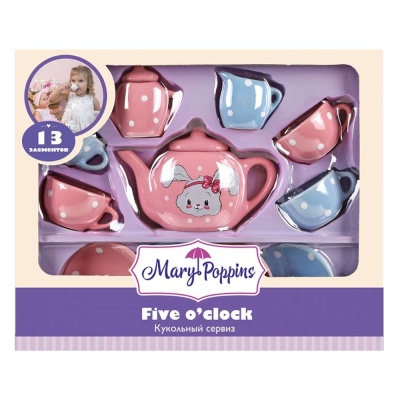 Игровой набор посуды Зайка Mary Poppins 453167