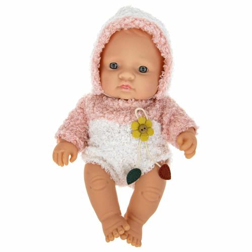 Пупс Premium в теплом розовом комбинезоне 20см 1toy Т22492 фото 6