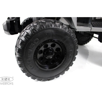 Детский электромобиль Jeep RiverToys A222AA серый