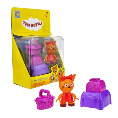 Конструктор Три Кота Карамелька на пикнике 1toy Т19751