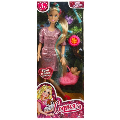 Кукла София с питомцем 29 см Карапуз 66001PET-DG8-S-BB