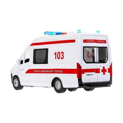 Инерционная модель Газель Next Скорая Технопарк NEXTVAN-22PLAMB-WH (36) 05