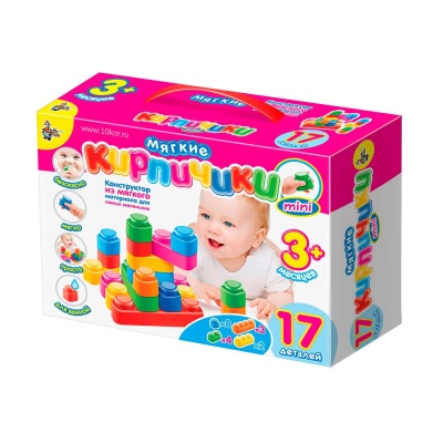 Мягкий конструктор Мягкие кирпичики 17 деталей Десятое королевство 02673 1