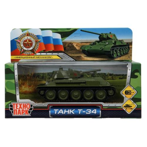 Модель металлическая Танк Т-34 Технопарк T34-12-GNST фото 10