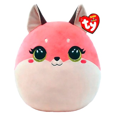 Мягкая игрушка Розовая лисичка Roxie Squish а Boos 25 см Ty inc 39223 1