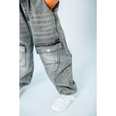 Джинсы для мальчика Deloras DLS 30008 серые 4