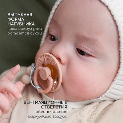 Набор латексных пустышек 2 шт в контейнере 6-18 мес Miyoumi S0001/216+244/6-18 4